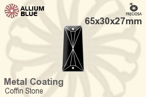 プレシオサ Coffin Stone (115) 65x30x27mm - Metal Coating