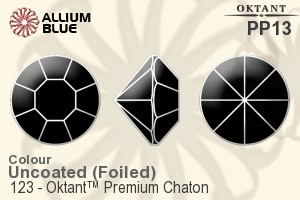 Oktant™ Premium チャトン (123) PP13 - カラー 裏面ゴールドフォイル