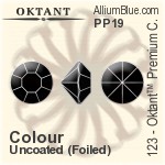 Oktant™ Premium チャトン (123) PP20 - カラー 裏面ゴールドフォイル