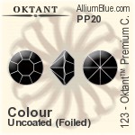 Oktant™ Premium チャトン (123) PP23 - カラー 裏面ゴールドフォイル