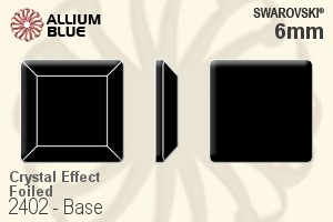 スワロフスキー Base ラインストーン (2402) 6mm - クリスタル エフェクト 裏面プラチナフォイル