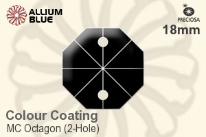 プレシオサ MC Octagon (2-Hole) (2552) 18mm - Colour Coating