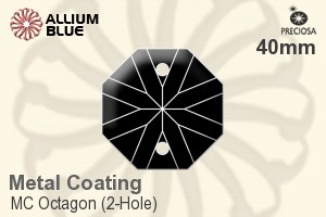 プレシオサ MC Octagon (2-Hole) (2611) 40mm - Metal Coating