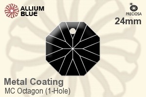 プレシオサ MC Octagon (1-Hole) (2636) 24mm - Metal Coating