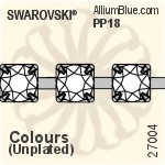 スワロフスキー ラウンド Cupchain (27004) PP18, Unメッキ, 00C - カラー