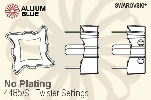 スワロフスキー Twisterファンシーストーン石座 (4485/S) 10.5mm - メッキなし