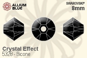 スワロフスキー Bicone ビーズ (5328) 8mm - クリスタル エフェクト