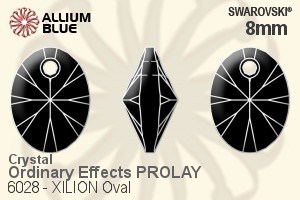 スワロフスキー XILION Oval ペンダント (6028) 8mm - クリスタル エフェクト PROLAY