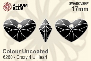 スワロフスキー Crazy 4 U Heart ペンダント (6260) 17mm - カラー（コーティングなし）