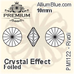 PREMIUM Star Setting (PM4745/S), With Sew-on Holes, 10mm, Plated Brass