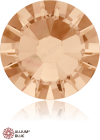 PREMIUM CRYSTAL Round Rose Flat Back SS6 Light Peach F