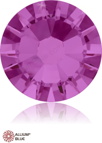 PREMIUM CRYSTAL Round Rose Flat Back SS5 Fuchsia F