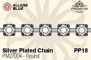 PREMIUM CRYSTAL Round Cupchain SVR PP18 Crystal Metallic Blue