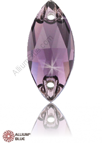 PREMIUM CRYSTAL Navette Sew-on Stone 15x7mm Amethyst F