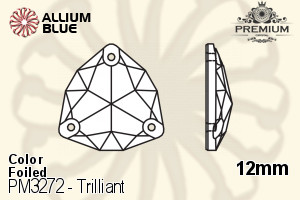 プレミアム Trilliant ソーオンストーン (PM3272) 12mm - カラー 裏面フォイル