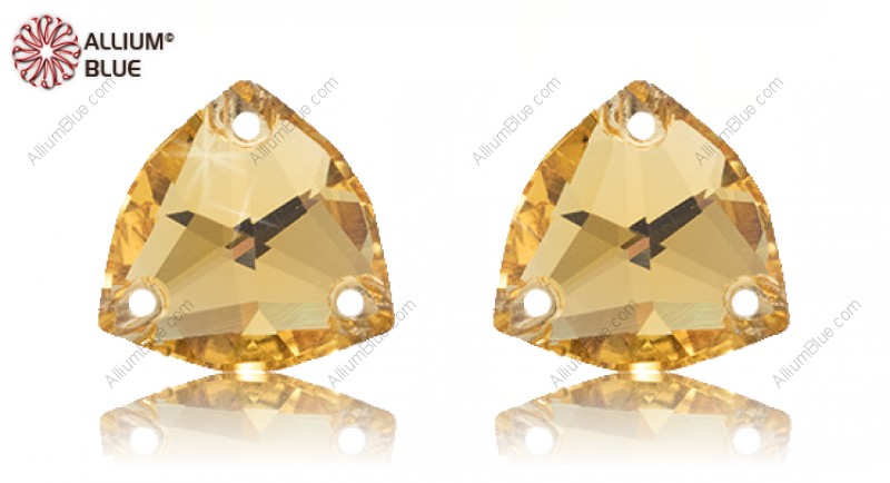 PREMIUM CRYSTAL Trilliant Sew-on Stone 22mm Light Topaz F