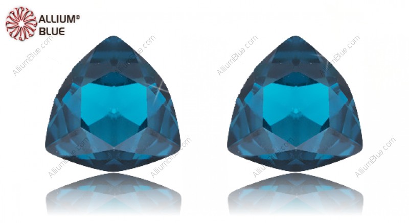 PREMIUM CRYSTAL Trilliant Fancy Stone 12mm Blue Zircon F