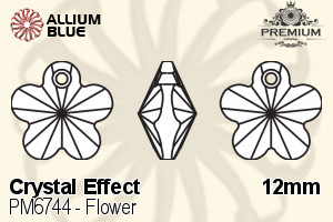 プレミアム Flower ペンダント (PM6744) 12mm - クリスタル エフェクト