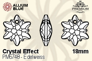 プレミアム Edelweiss ペンダント (PM6748) 18mm - クリスタル ...