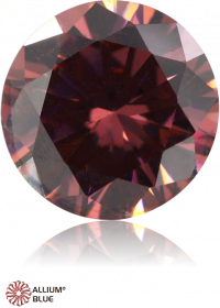 PREMIUM CRYSTAL Zirconia Round Brilliant Cut 9mm Zirconia Rhodolite