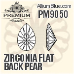 PM9050 - Zirconia Flat Back Pear