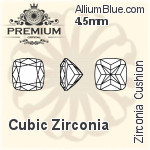 プレミアム Zirconia Cushion (PM9470) 6mm - キュービックジルコニア