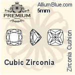 プレミアム Zirconia Cushion (PM9470) 7mm - キュービックジルコニア