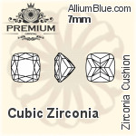 プレミアム Zirconia Cushion (PM9470) 6.5mm - キュービックジルコニア