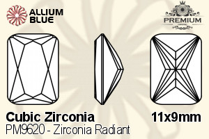 プレミアム Zirconia Radiant (PM9620) 11x9mm - キュービックジルコニア