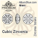 プレミアム Zirconia Solaris (PM9678) 6.5mm - キュービックジルコニア