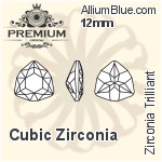 プレミアム Zirconia Trilliant (PM9706) 6.5mm - キュービックジルコニア