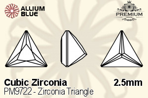 プレミアム Zirconia Triangle (PM9722) 2.5mm - キュービックジルコニア