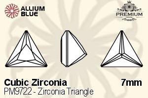 プレミアム Zirconia Triangle (PM9722) 7mm - キュービックジルコニア