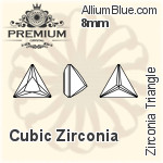 プレミアム Zirconia Triangle (PM9722) 4.5mm - キュービックジルコニア