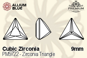 プレミアム Zirconia Triangle (PM9722) 9mm - キュービックジルコニア