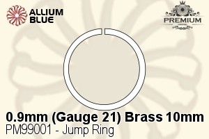 Jump Ring (PM99001) ⌀10mm - 0.9mm (Gauge 21) 真鍮