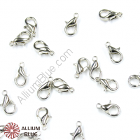 PREMIUM CRYSTAL Lobster Claw Clasp 12x7mm Platinum Plated