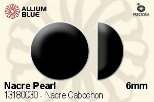 PRECIOSA Nacre Cabochon 6 blue