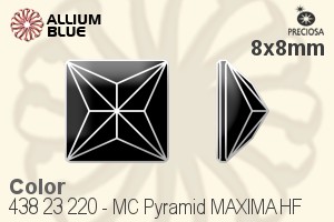 Preciosa プレシオサ MC マシーンカットPyramid MAXIMA マキシマ Flat-Back Hot-Fix Stone (438 23 220) 8x8mm - カラー