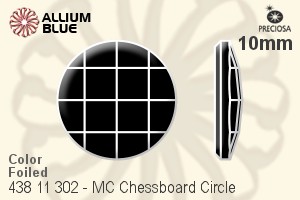 Preciosa プレシオサ MC マシーンカットChessboard Circle ラインストーン (438 11 302) 10mm - カラー 裏面Dura™フォイル