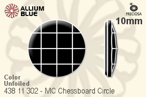 Preciosa プレシオサ MC マシーンカットChessboard Circle ラインストーン (438 11 302) 10mm - カラー 裏面にホイル無し