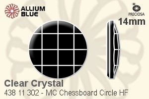 Preciosa プレシオサ MC マシーンカットChessboard Circle Flat-Back Hot-Fix Stone (438 11 302) 14mm - クリスタル