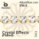 Preciosa Round Maxima Cupchain (7413 0027), Plated, With Stones in PP14 - Crystal Effects