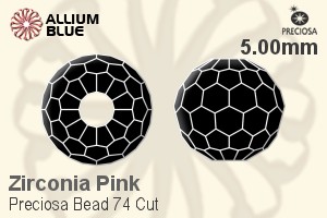 プレシオサ ビーズ 74 Cut (B74C) 5.00mm - Zirconia Pink