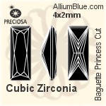 プレシオサ Baguette Princess (BPC) 4x2mm - Synthetic Corundum