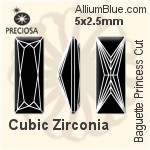 プレシオサ Baguette Princess (BPC) 5x2.5mm - Synthetic Spinel