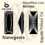 プレシオサ Baguette Princess (BPC) 4x2mm - Synthetic Spinel