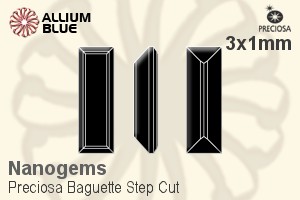 プレシオサ Baguette Step (BSC) 3x1mm - Nanogems