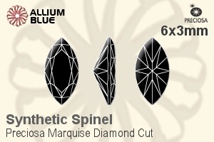 プレシオサ Marquise Diamond (MDC) 6x3mm - Synthetic Spinel