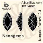 プレシオサ Marquise Diamond (MDC) 3x1.5mm - Nanogems